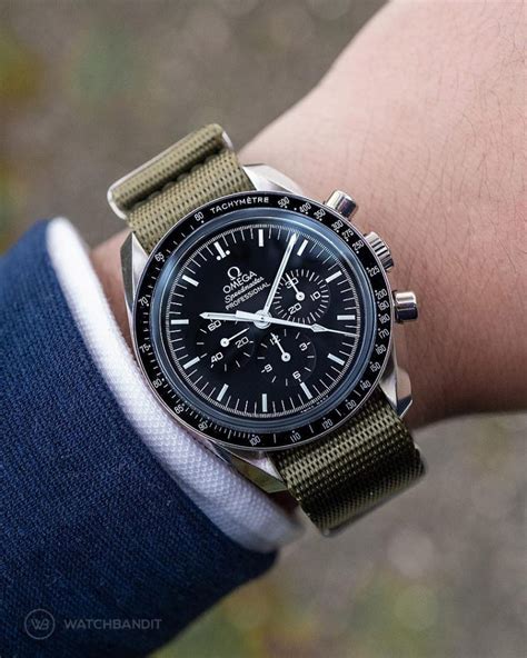 best straps for omega speedmaster professional|omega speedmaster reduced strap size.